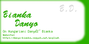 bianka danyo business card